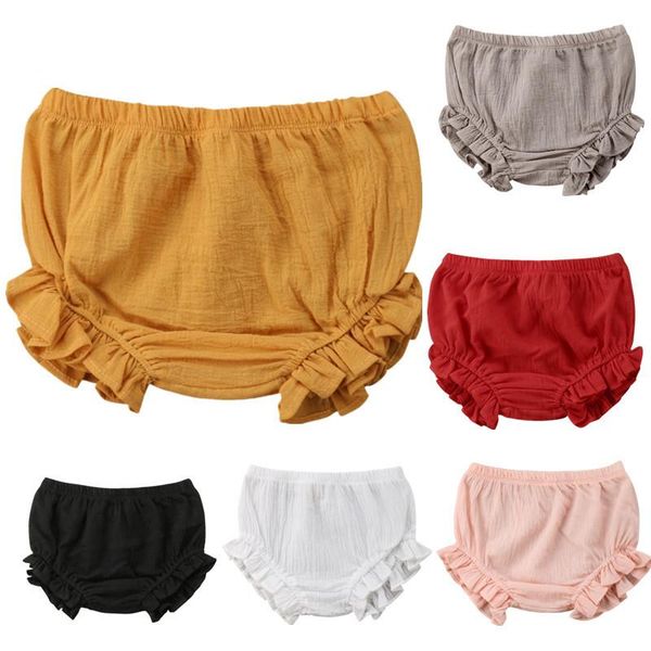 

shorts pudcoco toddler infant kids baby girl solid color bottoms pp bloomers children summer panties 9m-5t, Black
