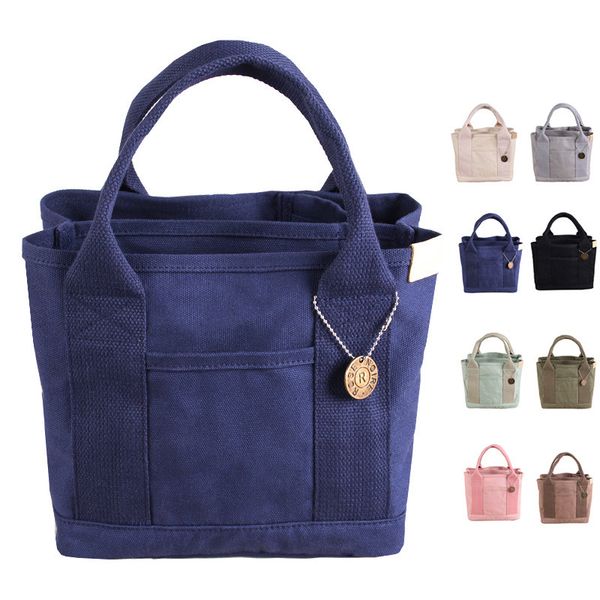 Borse da pranzo portatili Tote Canvas Scatola frigo impermeabile Borsa termica per pranzi da donna Borsa da picnic Bento Scatole per alimenti CGY263