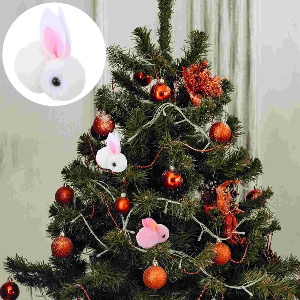 

christmas decorations 6pcs plush ornament adorable xmas tree decoration scene props