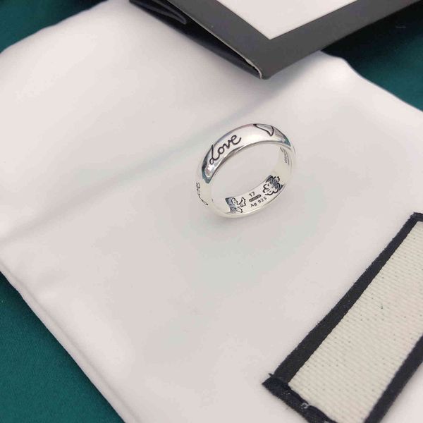 

925 blind for love fearless narrow ring couple women's doubles flower bird fine jewellery for sale deal i3u0, Silver