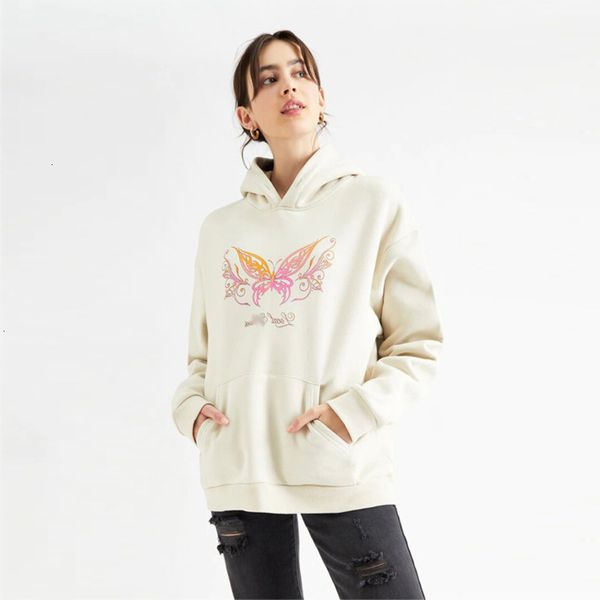 

and winter autumn women's thiened printed sweater hooded long sve casual bagged can be labeled, Black