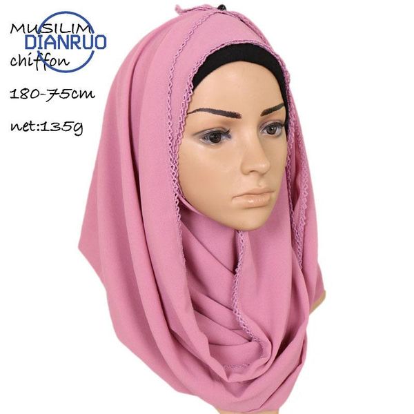 

dianruo 2021 pearl chiffon bubble monochrome bubble scarf scarf high direct quality selling hijab sales ethnic n641, Blue;gray