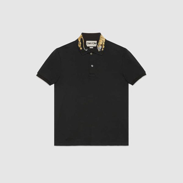 

new arrivals 2021 brand clothing mens designer short polo cotton fashion polo with tiger embroidery adornment casual camisetas masculinas, White;black