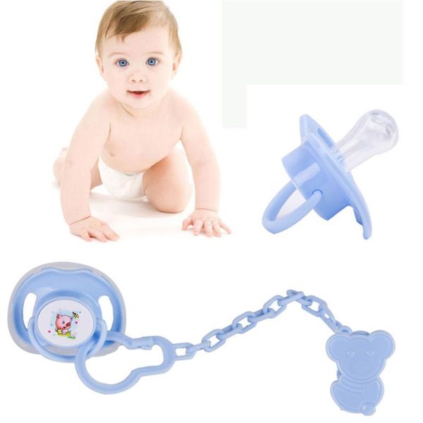 

pacifiers# 2 in 1 baby pacifier food grade silicone chupete speenkoord with clips nipple leashes holder dummy clip