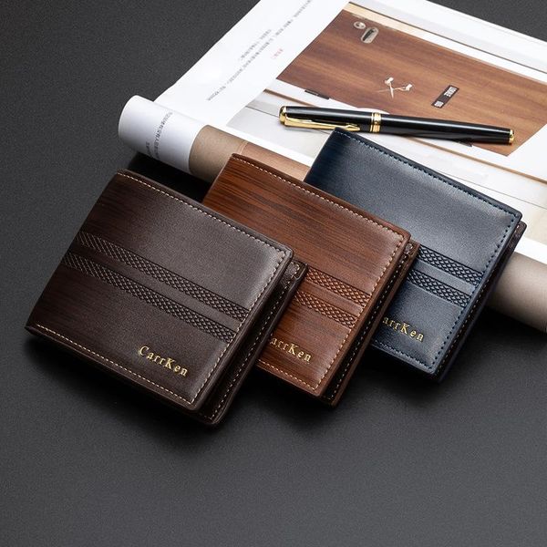 

wallets small black purse passport holder designer wallet fathers day men pu leather slim fashion classical, Red;black