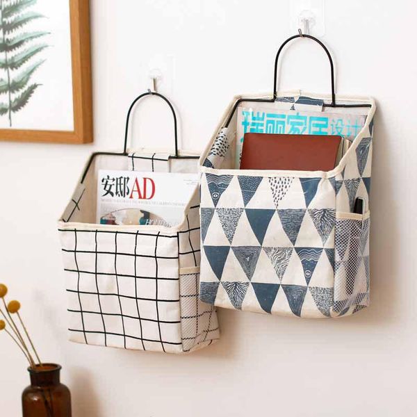 

storage baskets bathroom hanging basket cosmetic bottle organizer bag linen iron frame opening organizador box neatening bags