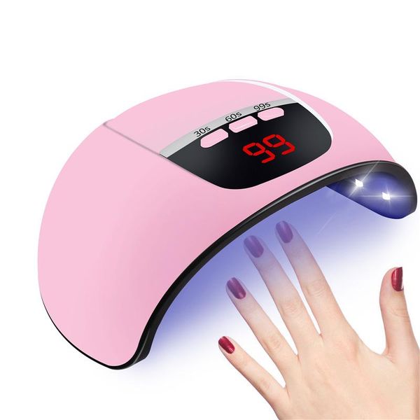 

nail dryers 45w lamp professional polish dryer led uv gel acrylic lcd display manicure 30s/60s/99s timer art tools white