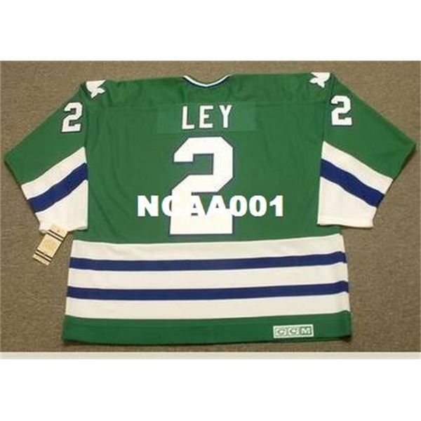 

001 #2 rick ley hartford whalers 1979 ccm vintage retro hockey jersey or custom any name or number retro jersey, Black
