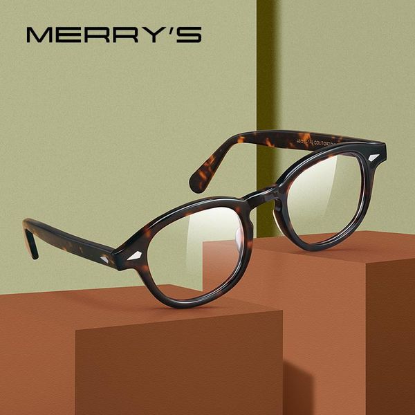 

fashion sunglasses frames merrys design classic acetate glasses frame for men women myopia prescription optical eyewear s2546, Black
