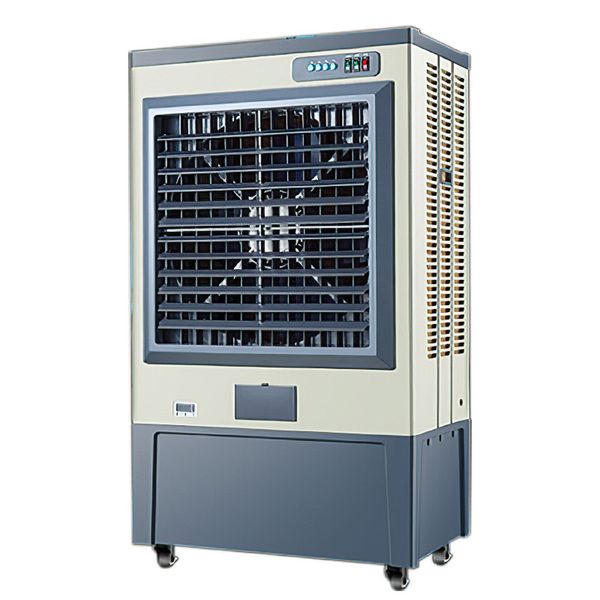 Refrigerador de ar evaporativo industrial Romoduto móvel Refrigeração de água de ar condicionado frio vento frio ventilador elétrico