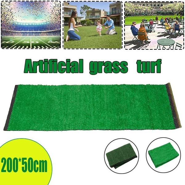 

2*0.5m artificial lawn outdoor rug synthetic fake turf lawn simulation moss turf artificial grass decor accessories for garden