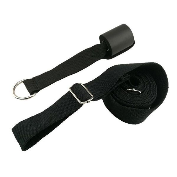 

sport yoga adjustable door upper leg strap tension band stretch belt with cotton multi-function stripes
