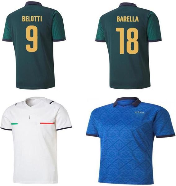 

italy 2021 soccer jersey home away jorginho el shaarawy bonucci insigne bernardeschi italia men + kids kit football shirthfwq, Black;yellow