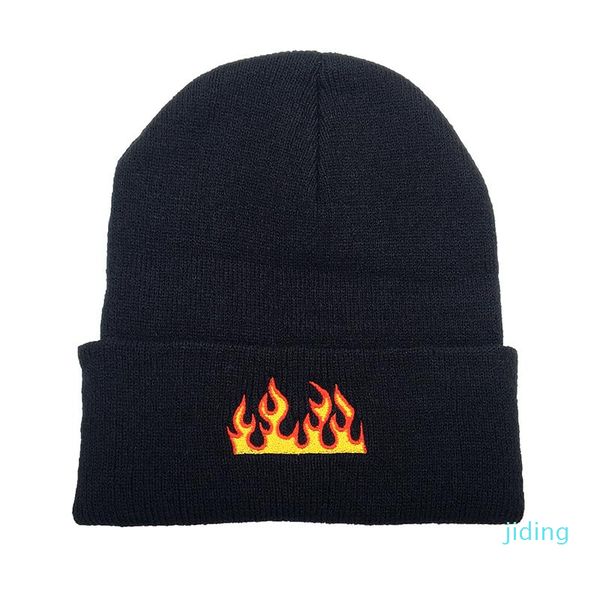 

beanies flame beanie warm winter hats for men women ladies acrylic skull cap knitted hip hop autumn casual skullies outdoor cold