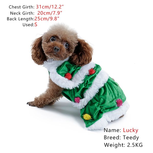 

2021 new christmas tree costumes pet dog clothes pretty cat festivals cosplay winter warn apparels sweater jacket etfz