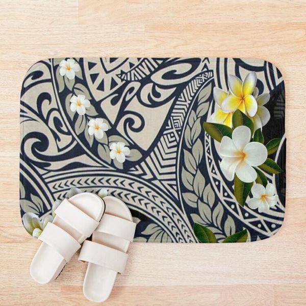 

bath mats traditional hawaiian tapa and plumeria mat custom one direction doormat home decor door floor foot pad