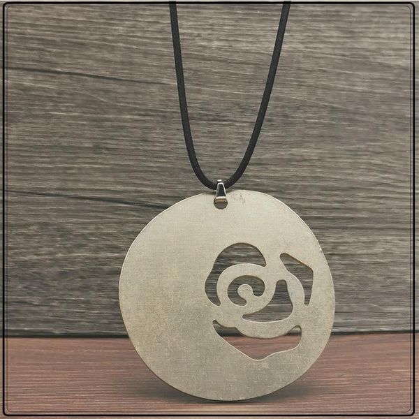

pendant necklaces gothic metal golden round for women boho vintage punk trendy jewelry cute steel chain coco kpop necklace, Silver