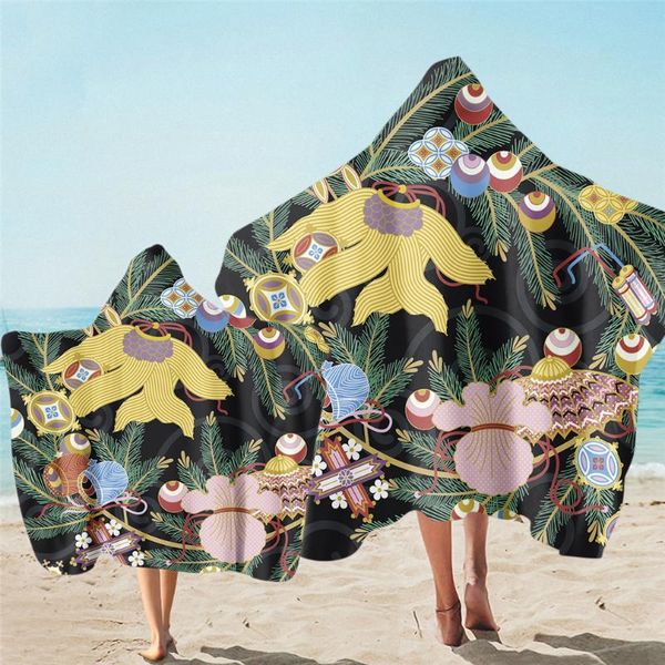 

towel microfiber bath minimalist abstract printed and children hooded