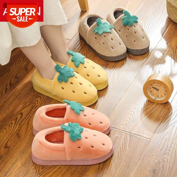 

asifn winter fluffy cute slippers with fur women men indoor thick bottom warmth tree men flock women shoes zapatos de mujer #zc8t, Black