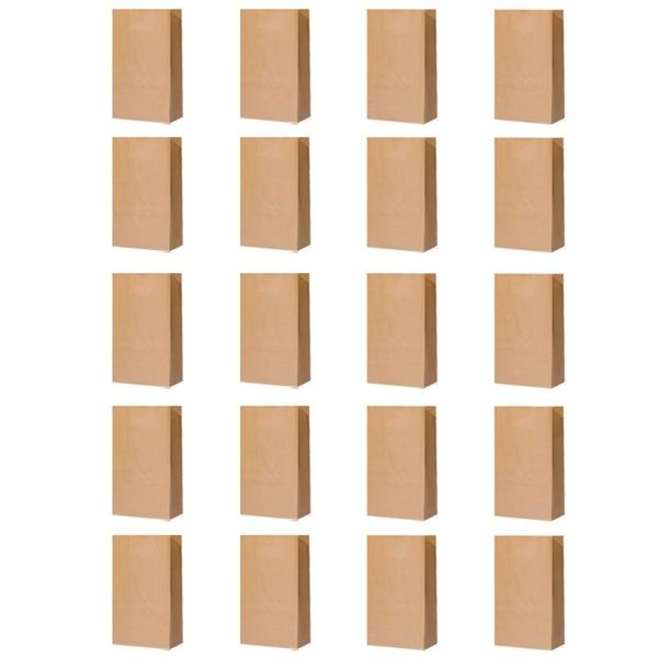 

gift wrap 20pcs kraft paper pouches bread toast packaging bags oilproof waterproof