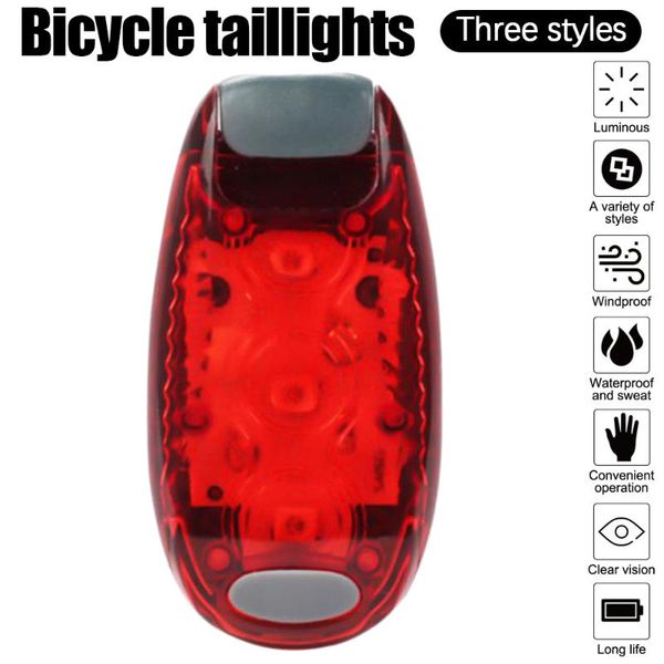 

bike lights bicycle rear tail light mini waterproof backpack helmet warning back safety lamp for outdoor riding
