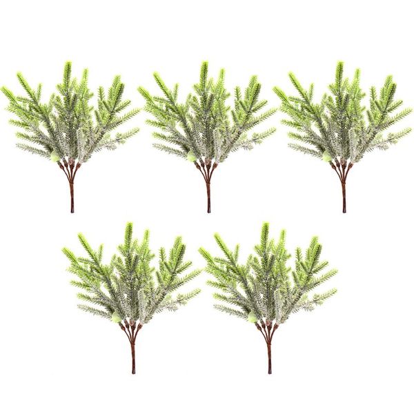 

decorative flowers & wreaths 5 bundles imitation fern plant simulation pine needle diy accessories small bunches of home decoration