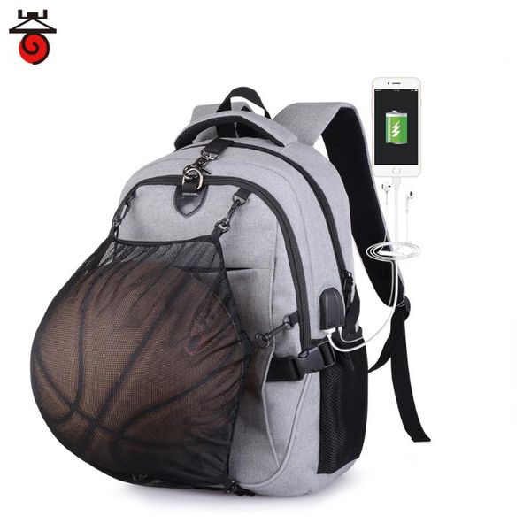 

backpack senkeystyle men's school bag large capacity basketball backpacking 2021 fashion male travel bags waterproof usb charging
