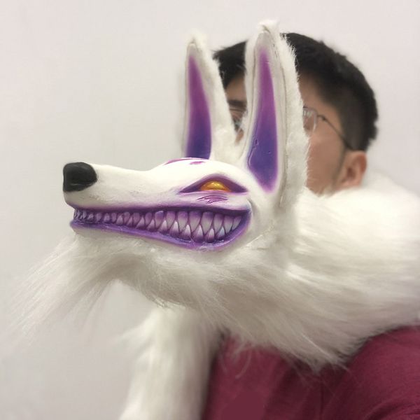 LOL Kindred Cosplay Eternal Hunters Agnello Lupo Testa Cosplay Prop