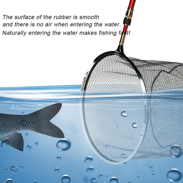 

fishing accessories hand net head aluminum alloy 8mm screw folding dip 35cm gluing outdoor tool quick drying