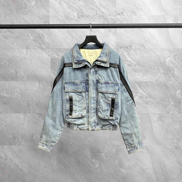 

men's jackets essentials sixth collection denim hip hop streetwear quality vintage washed coat bsn1, Black;brown