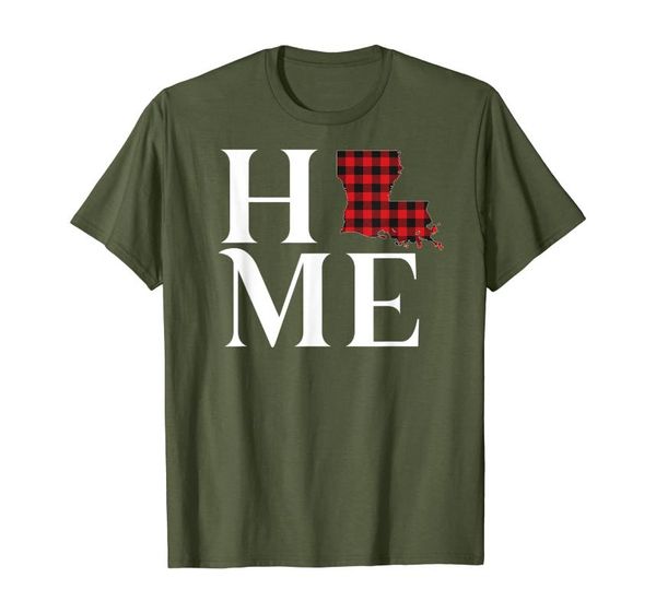 

men's t-shirts louisiana is home| state t-shirt, White;black