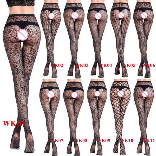 18 Stil Frauen Sexy Kristall Strass Strumpfhosen Fischnetz Glitzernde Mesh Strumpfhosen Charme Strümpfe Club Party Strumpfwaren W220312