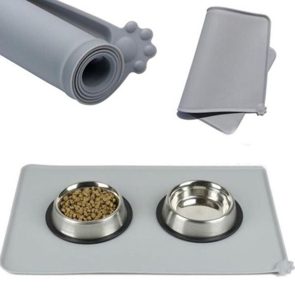 

cat dog bowl mat pet cushion puppy silicone waterproof feeding mat dog cat non slip bowl placemat pet supply easy cleaning