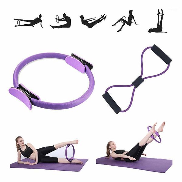 

resistance bands yoga circle magic ring 8 word chest expander fitness no deformed pilates bodybuilding home keep fit equipment1