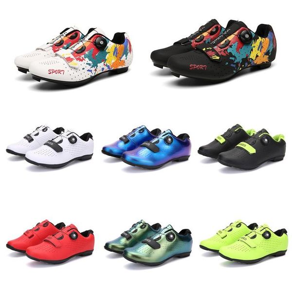 

cycling footwear summer mountain bike shoes mtb sneakers men road speed racing women bicycle shoe spd cleat flat sport, Black