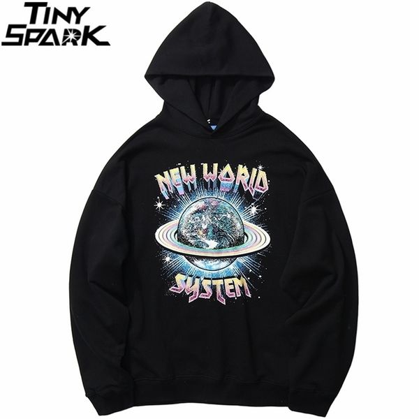 

hip hop streetwear hoodies sweatshirt new world print men harajuku pullover hoodie cotton autumn loose sweat shirt black 201020