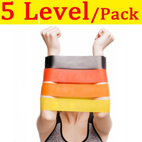 

sets pilates gym resistance bands strength training nature rubber loop sports fitness workout elastic athletic yoga expander