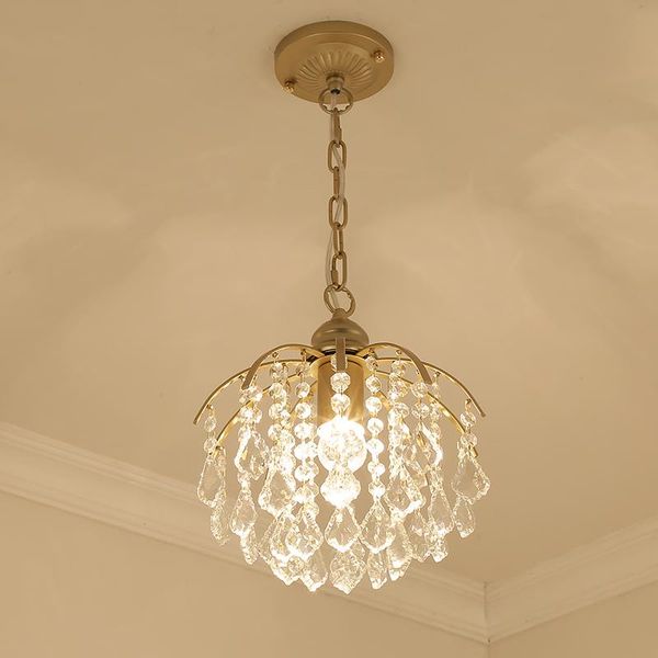 

ceiling lights creative crystal lamps e27 bulb led living room bedroom golden black lustre
