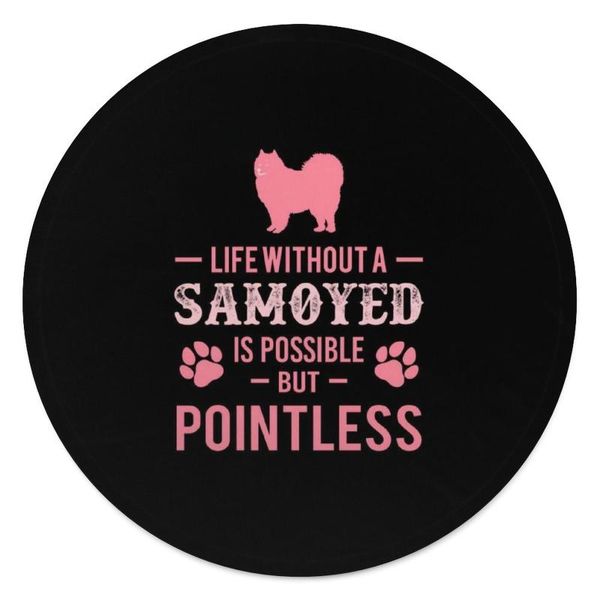 

blankets dog samoyed blanket fuzzy round fleece travel soft bedspread