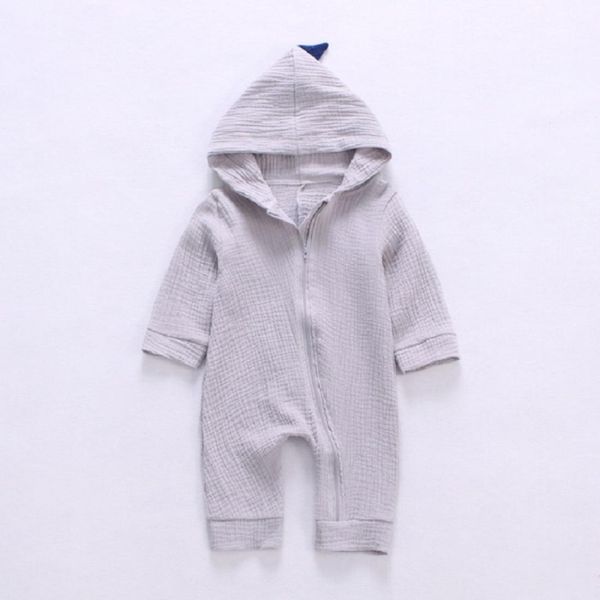 

spring and autumn baby boys romper jumpsuit cartoon dinosaur shape clothing size100cm, Black;white