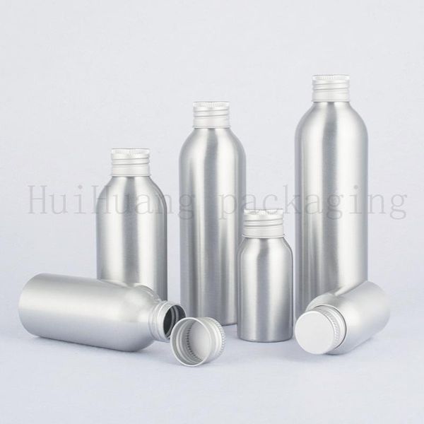 

storage bottles & jars sedorate 20 pcs/lot empty aluminum with screw lid caps 40ml 50ml 100ml 120ml 150ml 250ml 500ml container
