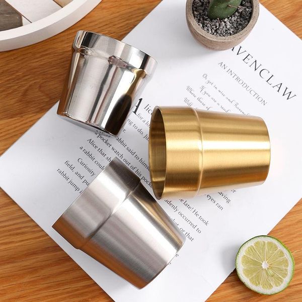 

mugs 304 thick stainless steel beer cup el home water mug double layer drinkware