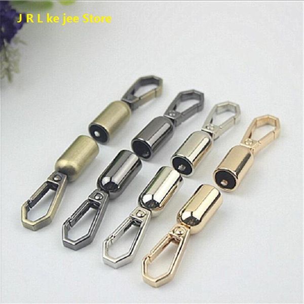 

bag parts & accessories 10pcs/lot diy luggage handbags hardware handle joint opening spring buckle key tassel head, Black