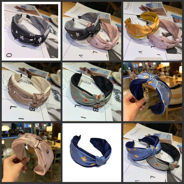 

sweet and simple knotted hair accessories, wide-brimmed knotted hair bands, women's headdresses, wide-brimmed hairpin headdresses 347 y, Slivery;white