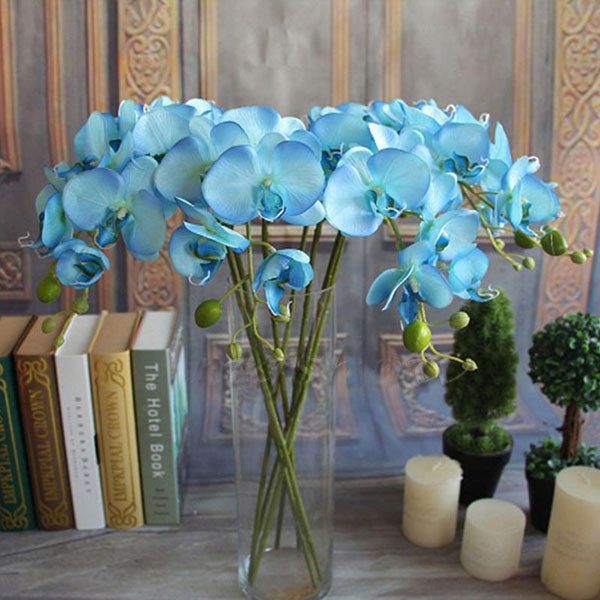 

mini artificial silk butterfly orchid handmade bouquet for wedding party decoration supplies artificial flower bouquet
