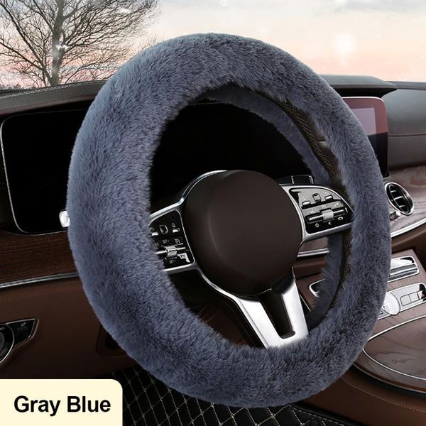 

steering wheel covers car cover winter universal gearshift hand brake gear position natural plush interior accessories