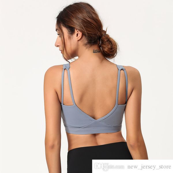 Eigene Marke Nahtlose Gymwear 2020 Neue High Intensity Sport Trainning Bh Frauen Stoßfest Atmungs Yoga Schönheit Zurück Fitness Crop Top