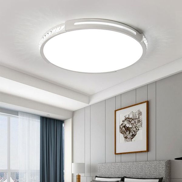 

round 42/52/80cm crystal modern led chandelier fixtures plafonnier ceiling for living room bedroom lamp chandeliers