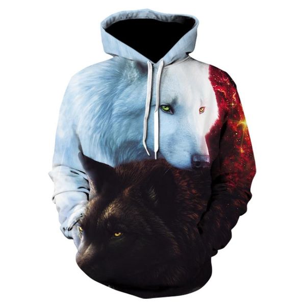 

men's hoodies & sweatshirts 3d printed european and american movie men women spring fall basketball passion rock pullovers, Black