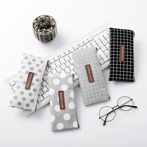 

pencil bags creative kawaii fabric school case large capacity pen box pouch student gift office stationery supplies 050003